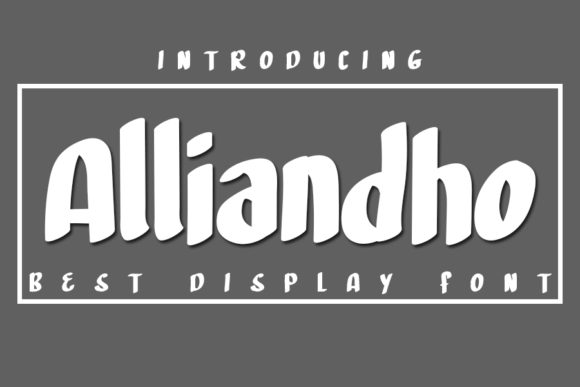 Alliandho: A Bold Display Font for Creative Makers