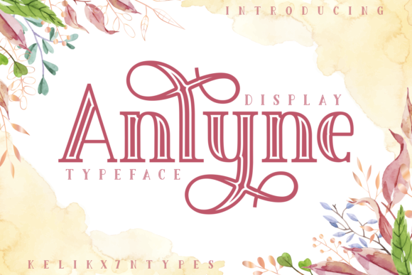 Anlyne Display Font for Handmade Creations
