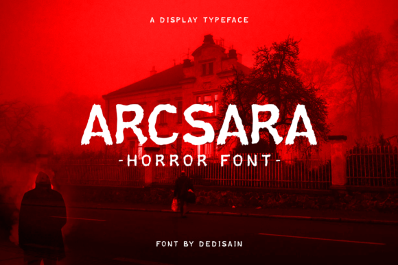 Arcsara Font for Spooky Branding and Halloween-Themed Designs