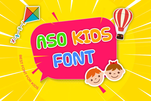 Aso Kids Font for Bold Branding and Playful Design