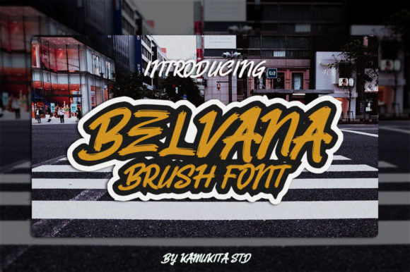 Belvana: A Brush Font for Modern Editorial Design