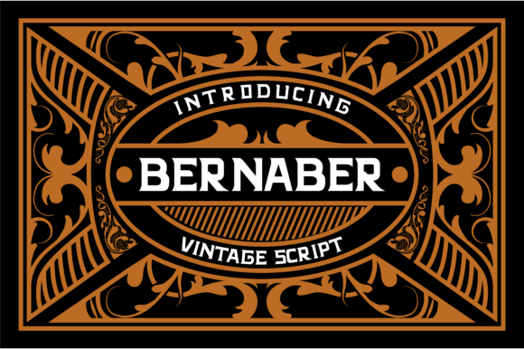 Bernaber Bold Display Font for Vintage Web Design