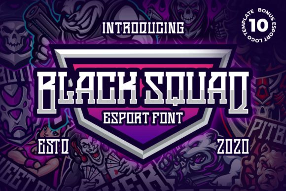 Black Squad Font for Bold and Beautiful Craft Projects