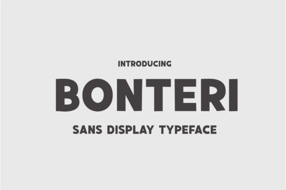 Bonteri: A Bold Display Font for Impactful Branding