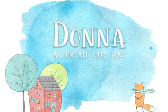 Donna: A Playful Display Font for Creative Branding
