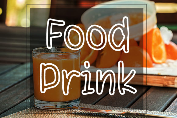 Food Drink Font for Bold Digital Branding
