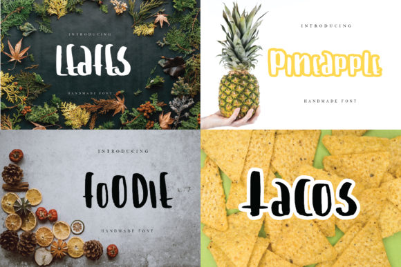 Foodie: A Joyful Display Font for Creative Publishing