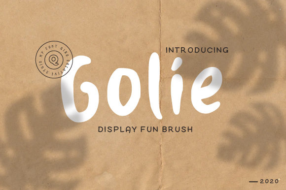 Golie: A Sweet and Friendly Display Font for Creative Projects