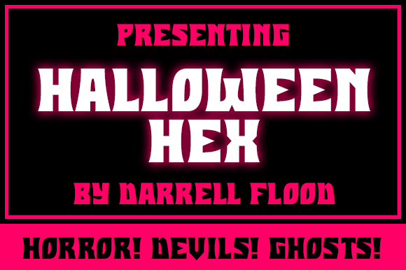 Halloween Hex: A Bold Display Font for Editorial Design
