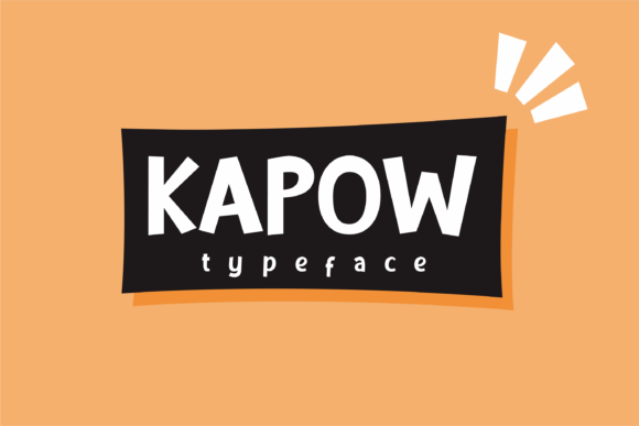 Kapow Font: A Playful Display Typeface for Creative Makers