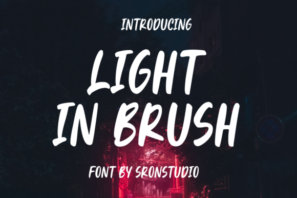 Light in Brush for Bold Web Typography