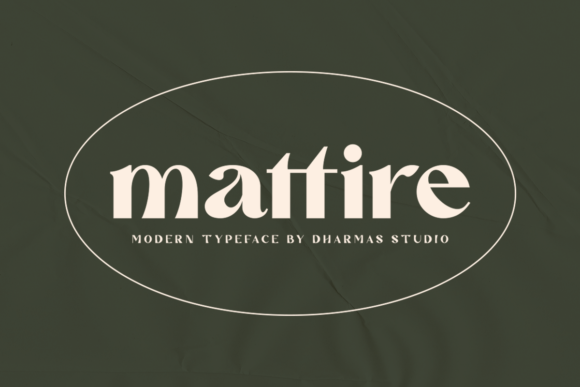 Mattire Display Font for Bold Editorial Design