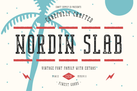 Nordin Slab: A Vintage Display Font for Bold Branding