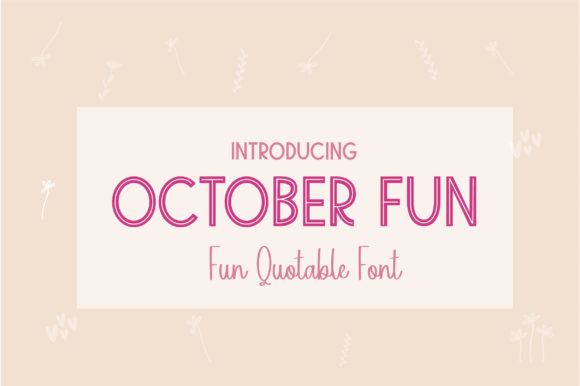 October Fun: A Handwritten Font for Joyful Editorial Design