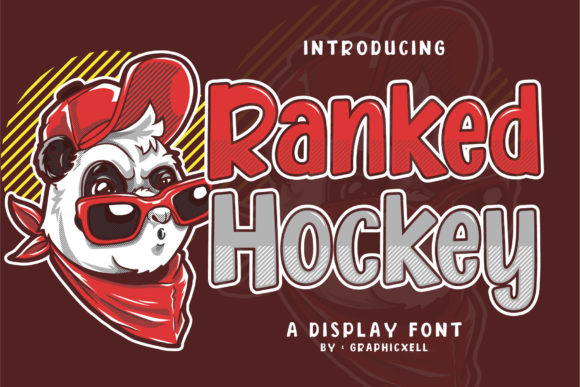 Ranked Hockey: A Bold Display Font for Creative Makers