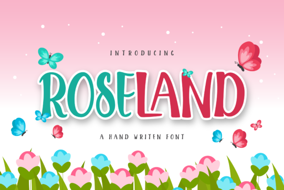 Roseland Font: A Nature-Inspired Display Typeface
