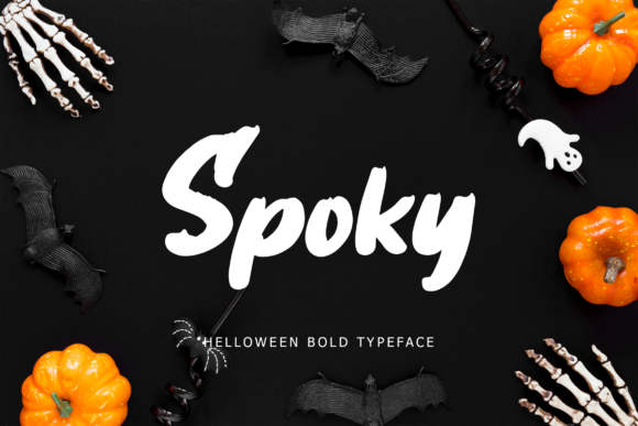 Spoky Halloween-Themed Display Font for Web Design