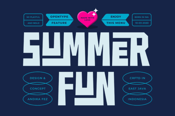 Summer Fun: The Bold Font That Elevates Your Brand