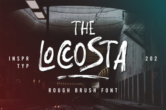 The Loccosta: A Bold Display Font for Creative Crafters