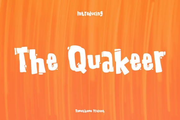 The Quakeer: A Chunky Display Font for Bold Editorial Statements