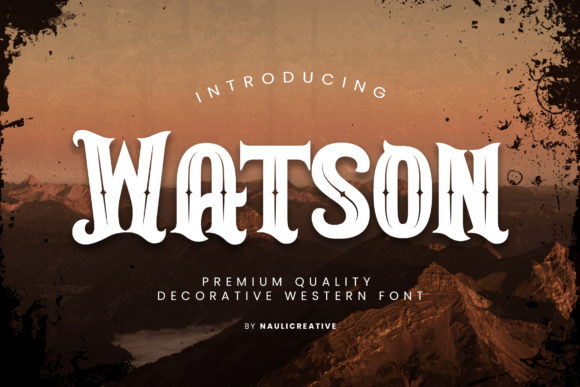 Watson Display Font for Editorial Design and Content Creation