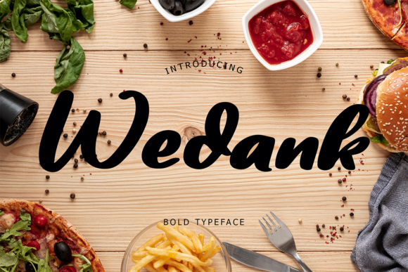 Wedank Font for Creative Projects and Handmade Designs